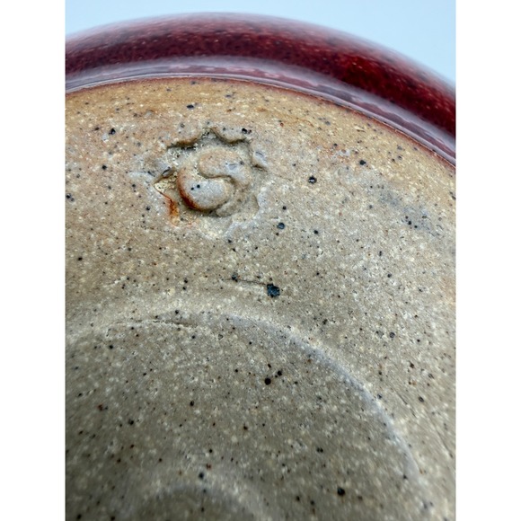 Studio Art Pottery Stoneware Hand Thrown Lidded Pot-5.5in x 4 in-VTG-Rustic - Picture 11 of 16